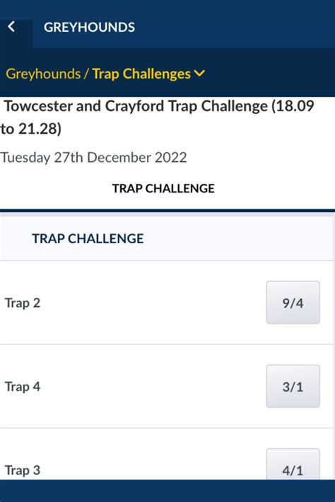 trap challenge odds|Trap Challenge Betting .